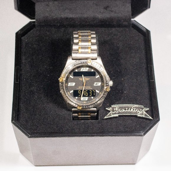 Breitling Aerospace F65062 Titanium Gold quartz